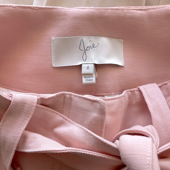 Joie Belted Jun Crop Dress Pants, Size 4 - Picture 3 of 6